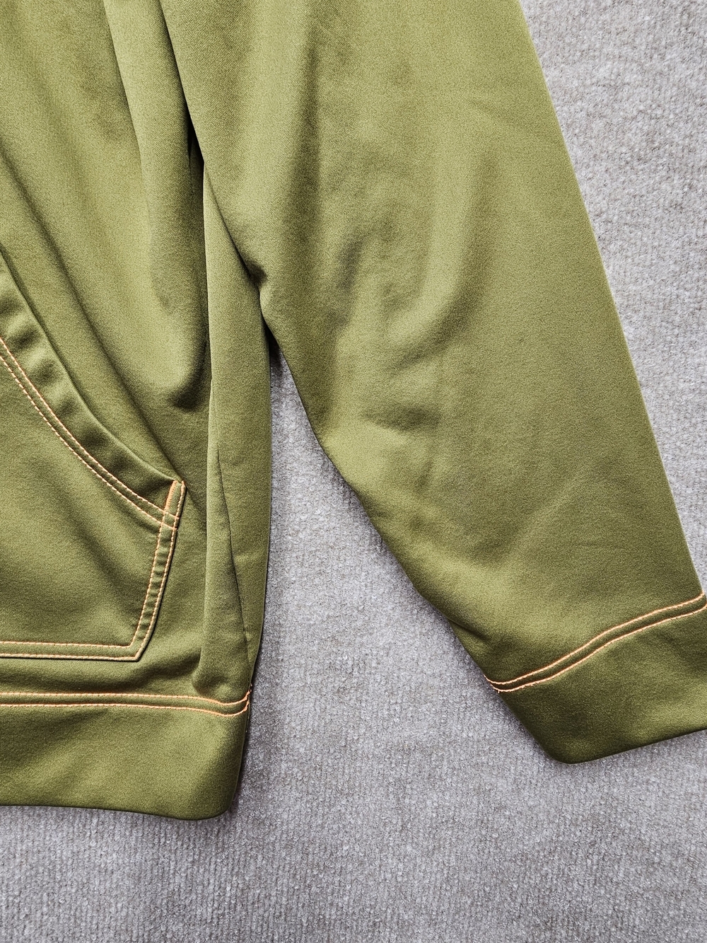 Nomad Y2K Hoodie Mens Large Green Hunting Camo Lined Fleece Pullover Logo - Picture 4 of 12